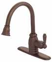 Oil Rubbed Bronze 1-Handle Pull-Down Designer Kitchen Faucet