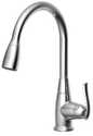 Single Handle Chrome Pull Down Kitchen Faucet