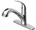 Dual Mount Pullout Kitchen Faucet Stainless Steel