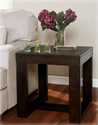 Watson Dark Brown Finish Square End Table