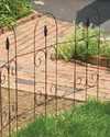 Folding Fence With Finial Black 32 in x8 ft