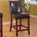 Telegraph 24-Inch Faux Leather Bar Stool