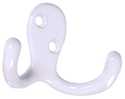 White Double Clothes Hook