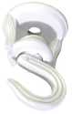 White Swivel Ceiling Hook