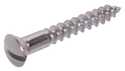 6 x 1 1/4-Inch Oval Head Slotted Wood Screw