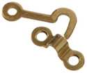 Decorative Hooks & Staples Solid Brass/Bright Brass