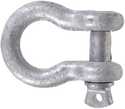 3/16-Inch Hot Dipped Galvanized Forged Steel Anchor Shackle