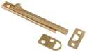 4 in Solid Brass/Bright Brass Surface Bolt