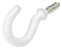 1-1/2-Inch White Vinyl Coated Cup Hook