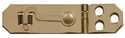 With Hook 3/4-Inch x 2-3/4-Inch Solid Brass/Bright Brass Decorative Hasps