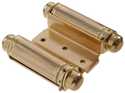 3 in Double Acting Satin Brass Spring Hinges