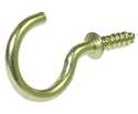7/8-Inch Solid Brass Cup Hook
