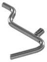 0.207 x 1-1/2 in Zinc Plated Angled Hook