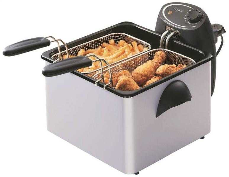 National Presto 05466 Stainless Steel Dual Basket ProFry Immersion