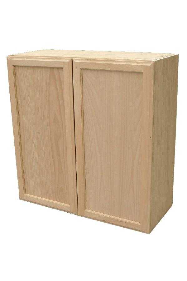 KAPAL WOOD PRODUCTS W2430UN 24 In X 30 In Unfinished Oak Wall Cabinet ...