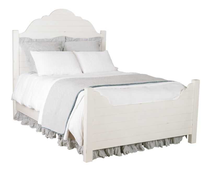 Magnolia Home 4070101B Jo's White Shiplap Headboard at Sutherlands