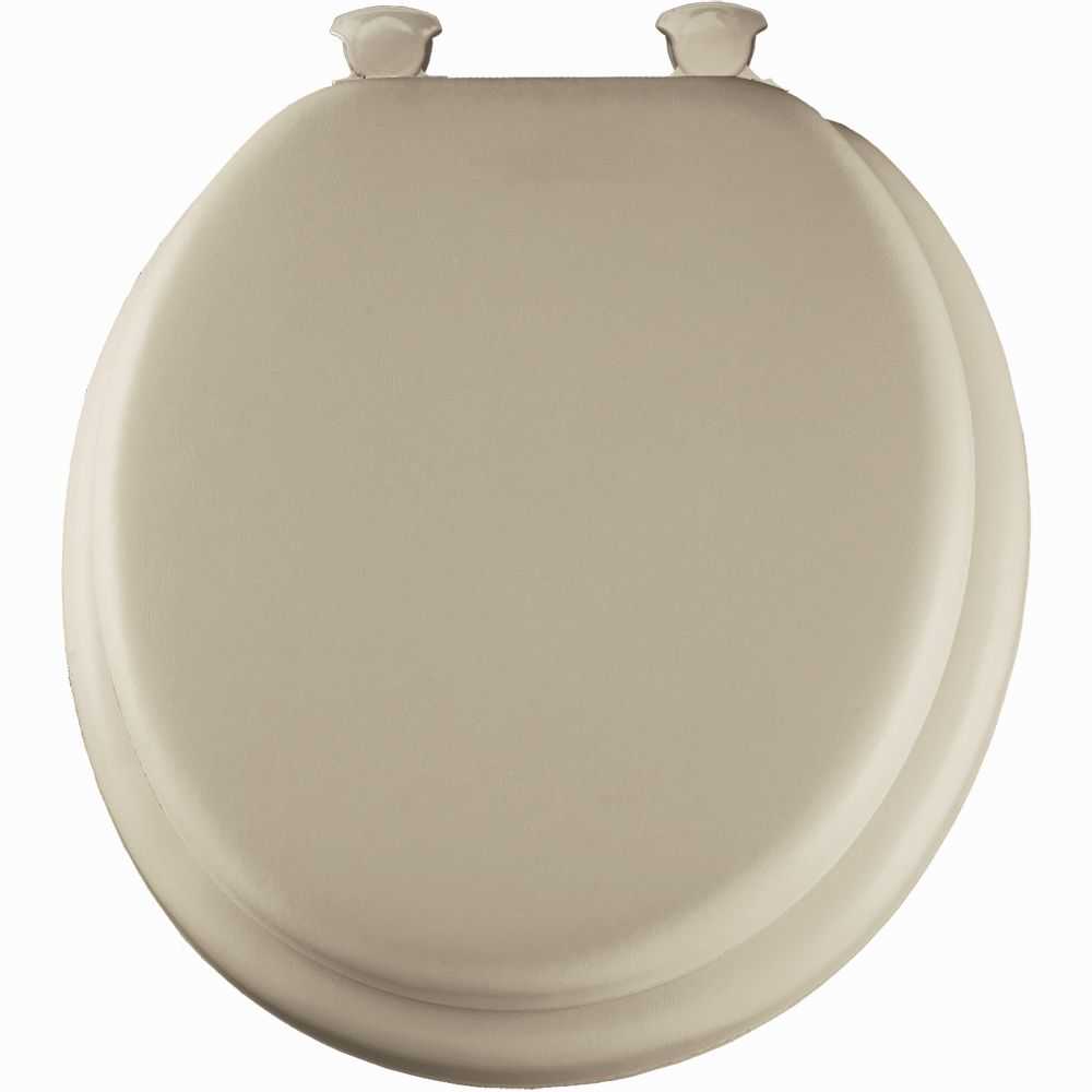 Mayfair/Bemis 13EC-006 Round Cushioned Vinyl Soft Toilet Seat Bone at ...