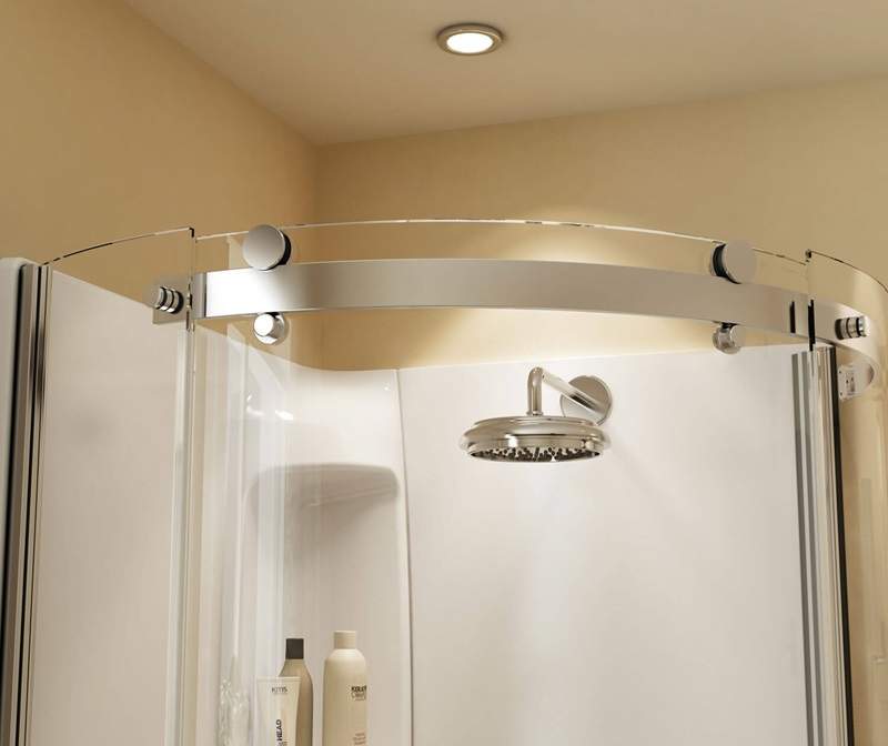 Maax Inc 105960000001102 36Inch X 36Inch X 78Inch Right Opening White Olympia Round Shower