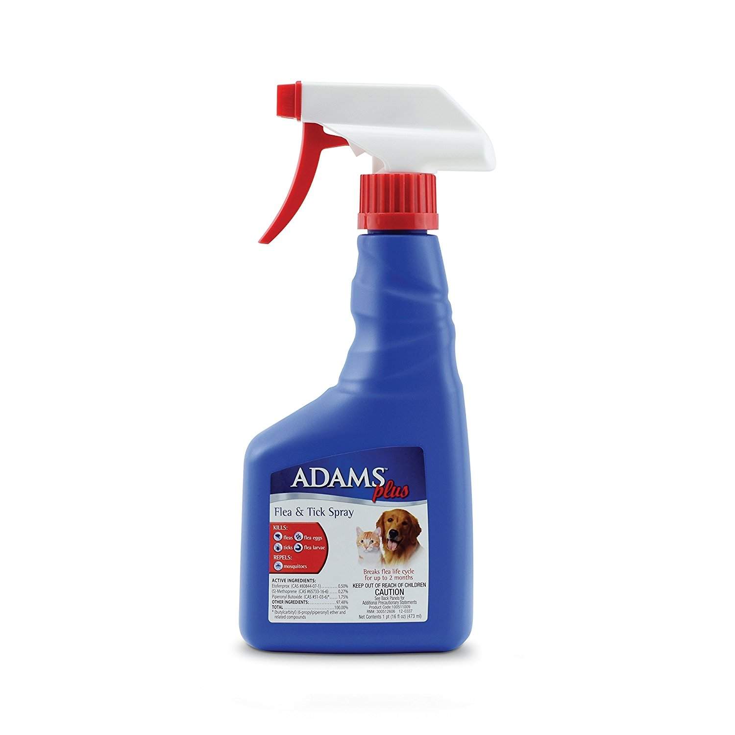 Adams Plus FFP511009 16Fl. Oz. Flea And Tick Spray For Dogs And Cats