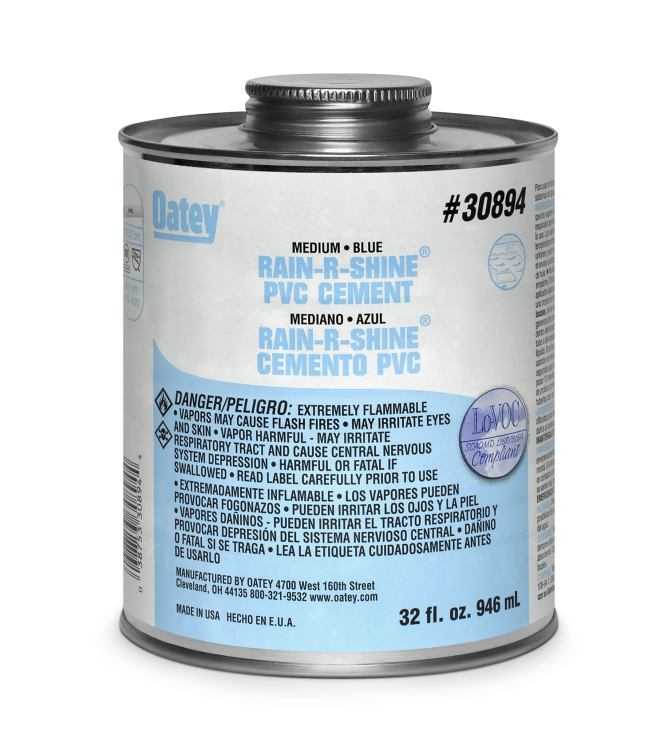 Oatey 30890 Pvc Cement RainRShine Blue 4 oz at Sutherlands