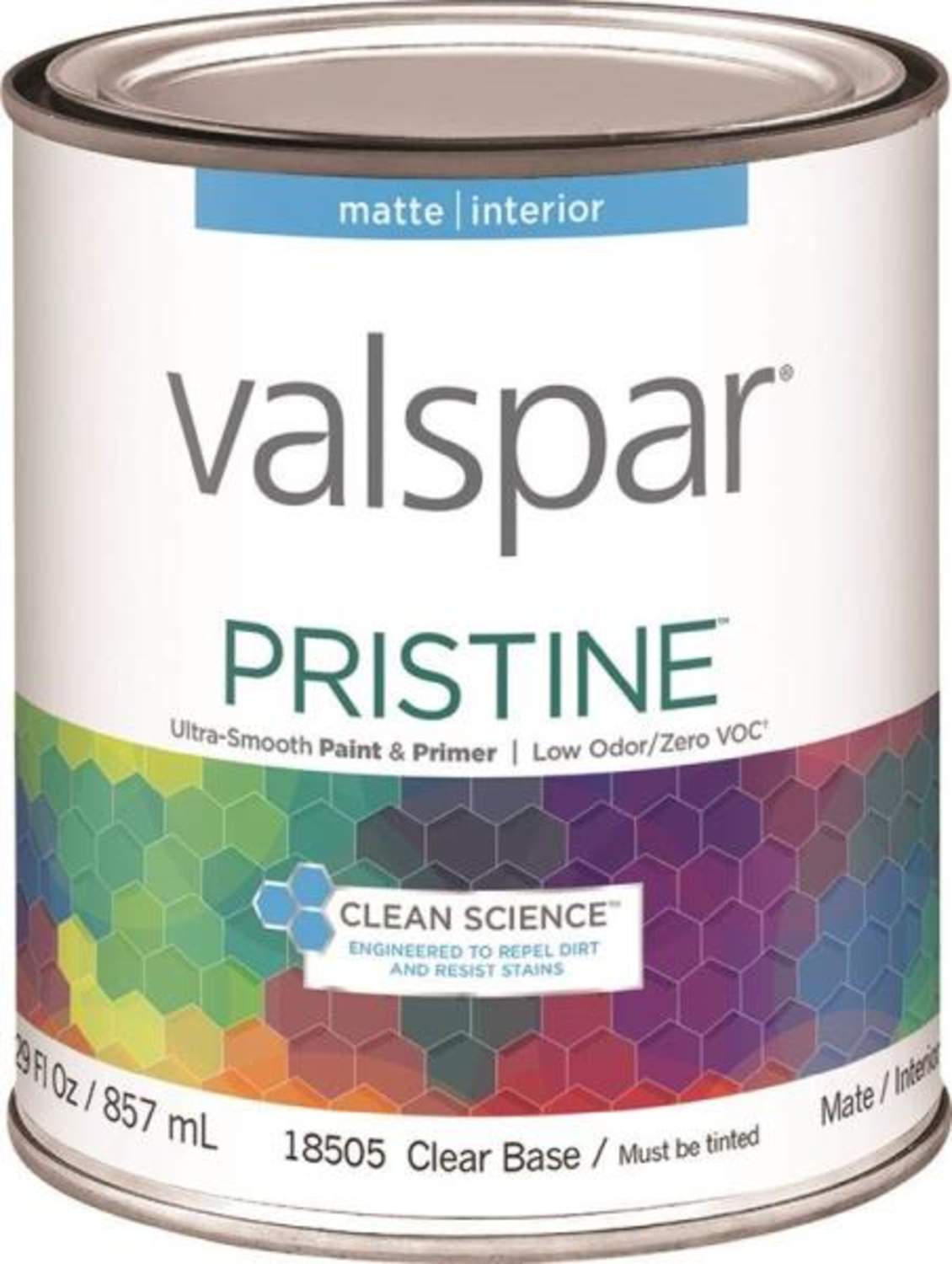 Valspar 18505 Quart Pristine Matte Clear Base Latex Paint at Sutherlands Valspar 18505 Quart Pristine Matte Clear Base Latex Paint at Sutherlands