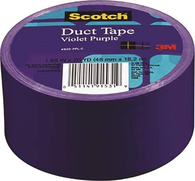 Scotch 920PPLC 1.88Inch X 20Yard Violet Purple Duct Tape at Sutherlands