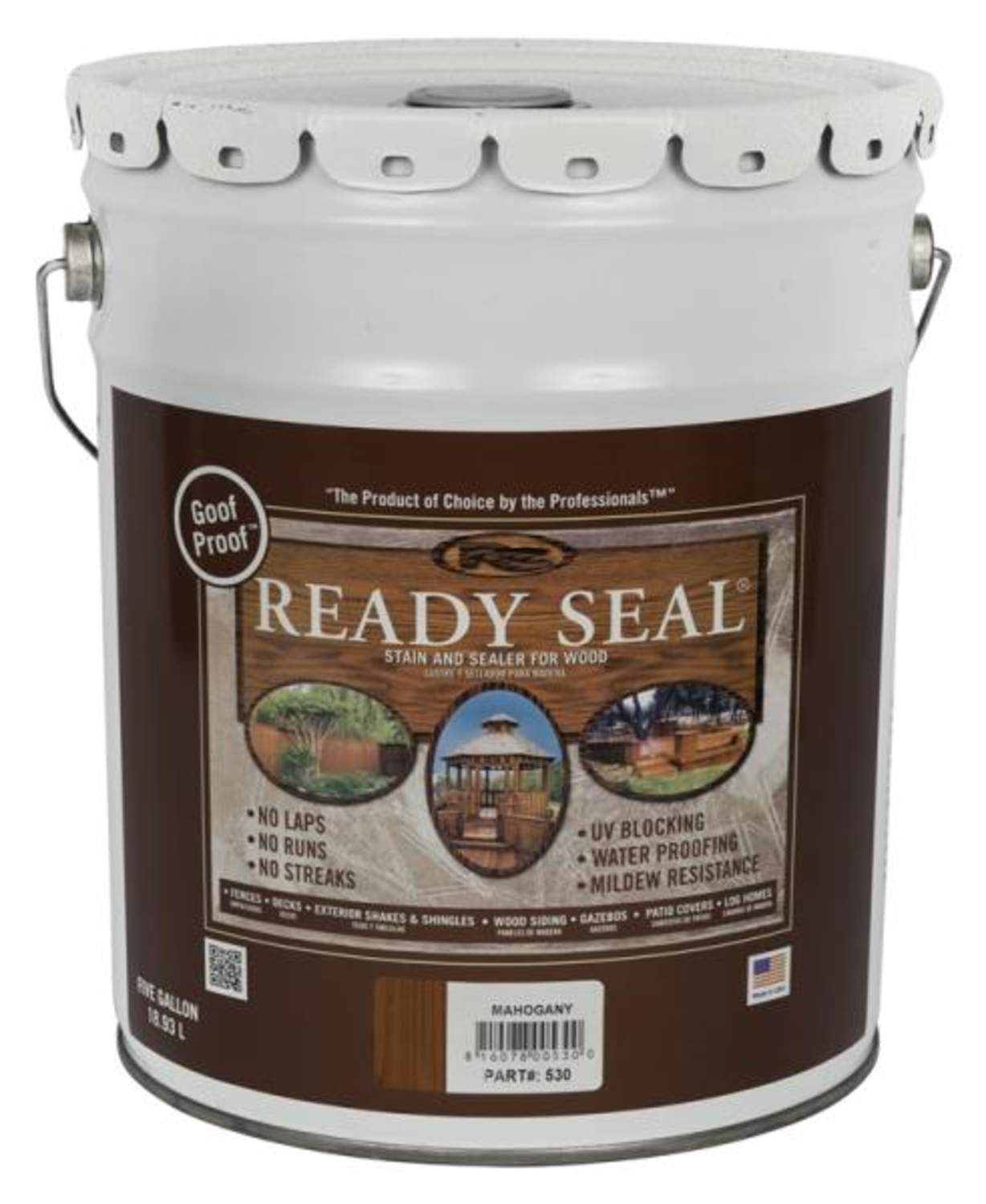 Ready Seal 530 Mahogany Stain And Sealer For Wood 5-Gallon at Sutherlands