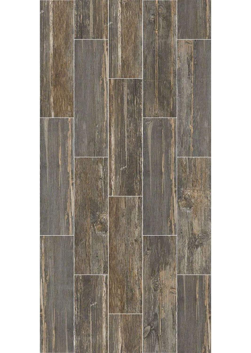 Shaw CS84P-00500 7-Inch X 24-Inch Barnwood Ceramic Field Tile, 10.55 Sq ...