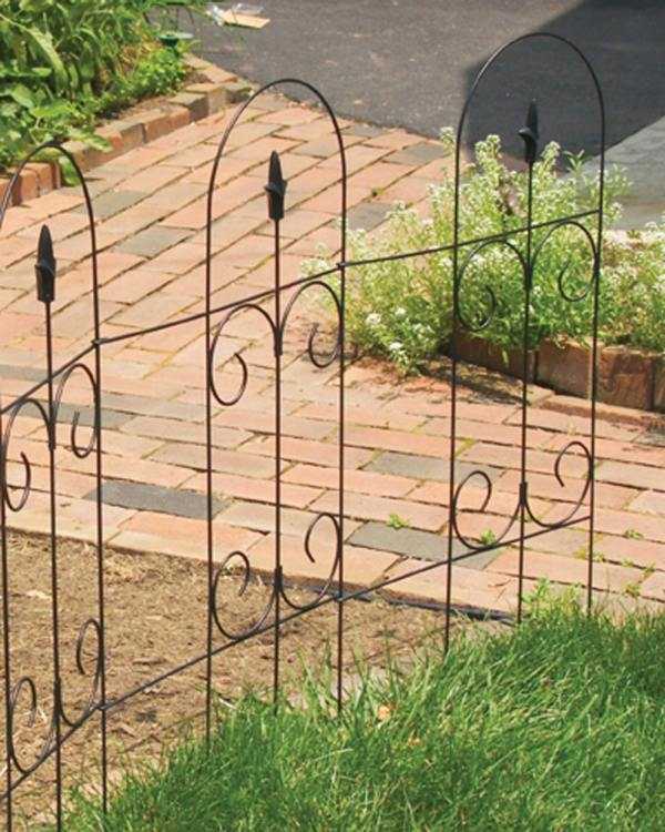 Panacea 89373 Folding Fence With Finial Black 32 In X8 Ft At Sutherlands