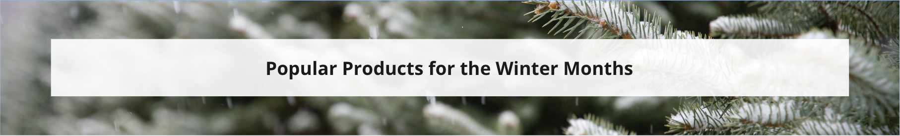 Popular winter products for the cold months ahead.