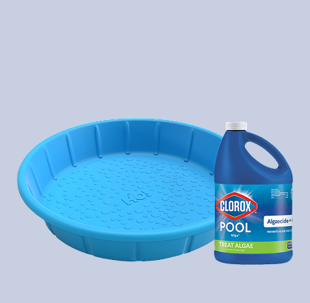 Plastic swimming pools and pool chemicals.