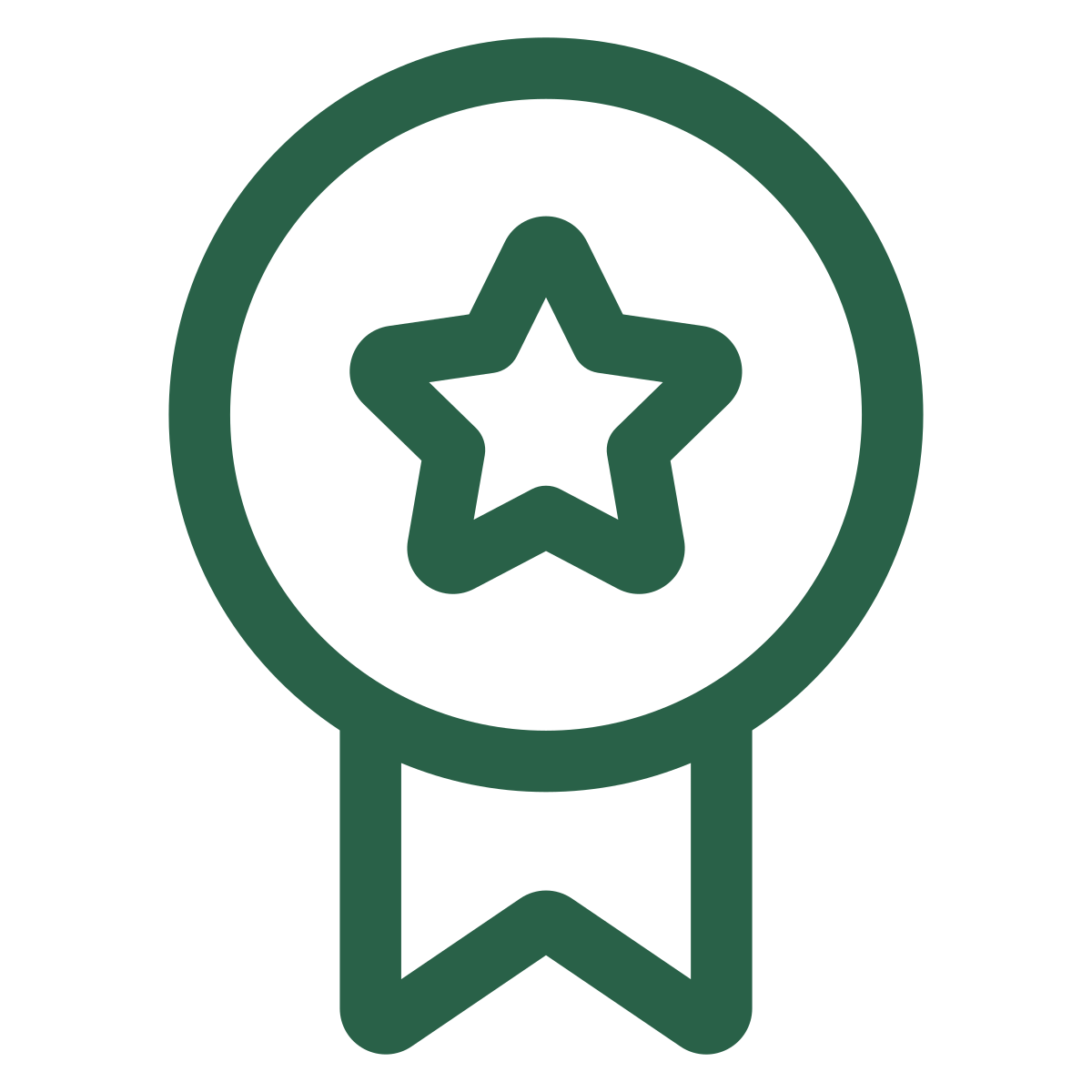 Ribbon icon with a star