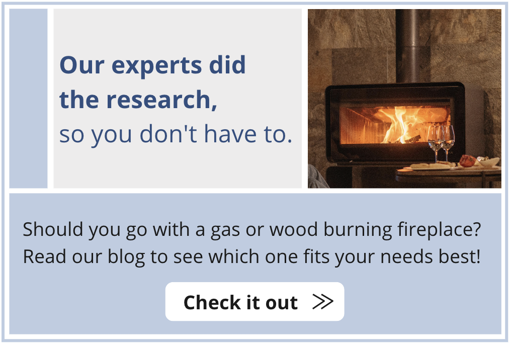 Should you go with a gas or wood burning fireplace? Read our blog to see which one fits your needs best!