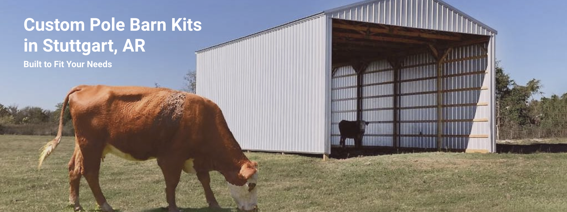 Custom pole barn kits in Stuttgart, AR.