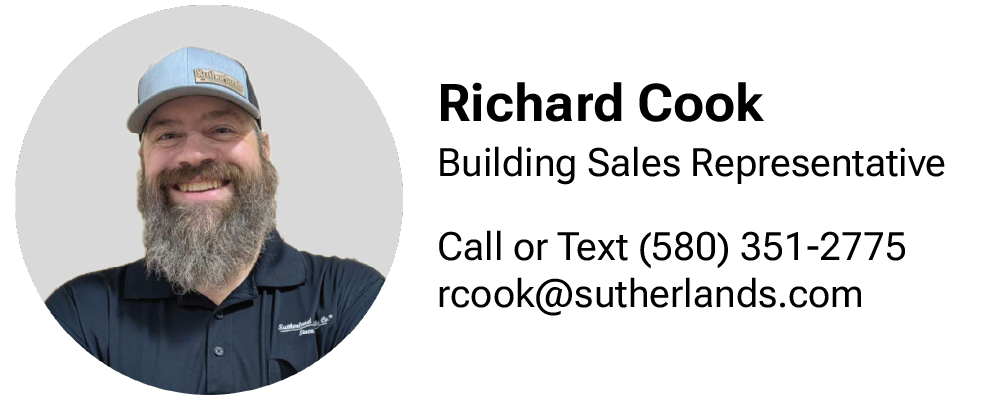 Reach out to our building specialist Richard for more information.