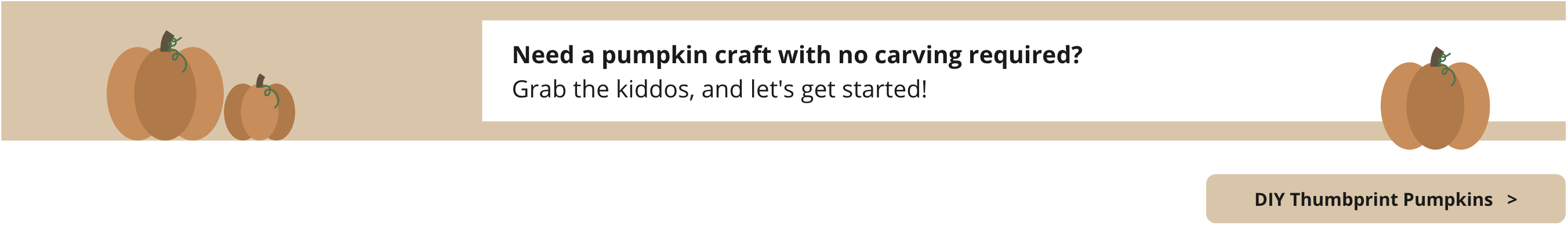 Grab the kiddos for this easy, no carving pumpkin craft.