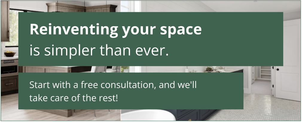 Completed kitchen and bathroom. Reinventing your space with Sutherlands is simpler than ever.