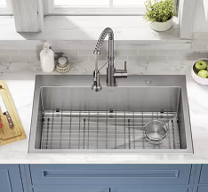 Stainless steel drop-in sink
