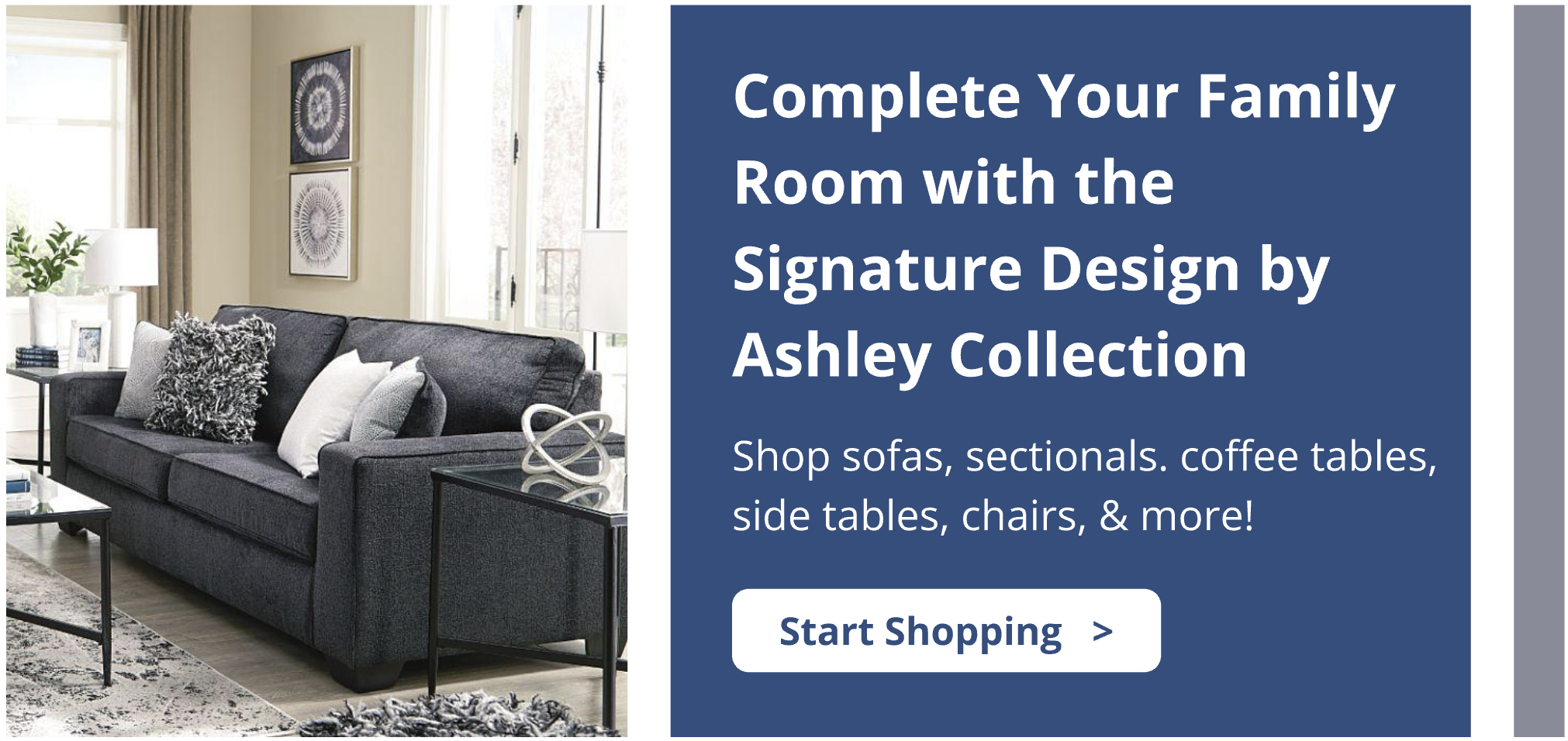 Complete Your Family Room with the Signature Design by Ashley Collection