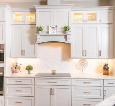 White kitchen cabinets