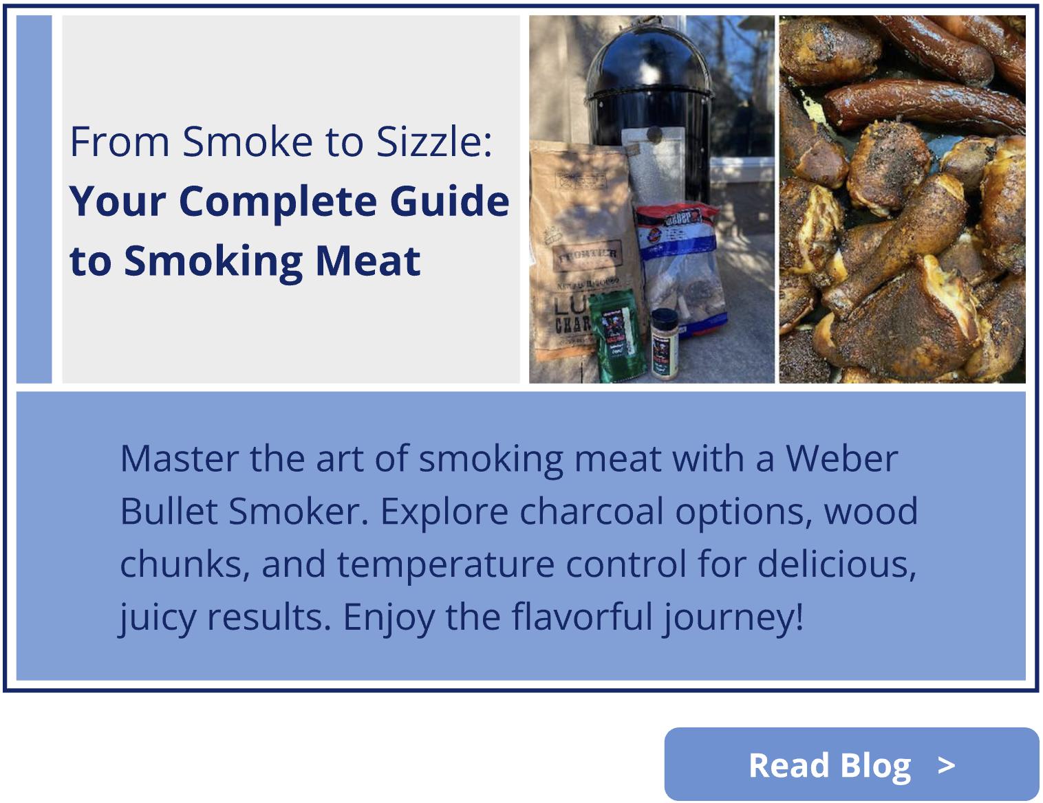 Your complete guide to smoking meat. Master the art of smoking meat with a Weber Bullet Smoker.