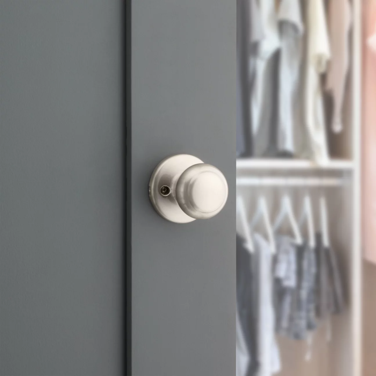 Dummy door knobs and handles.