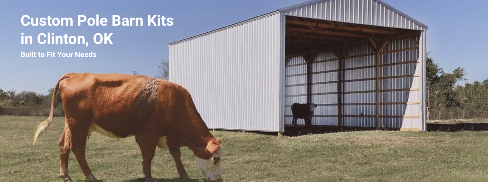 Custom pole barn kits in Clinton, OK.