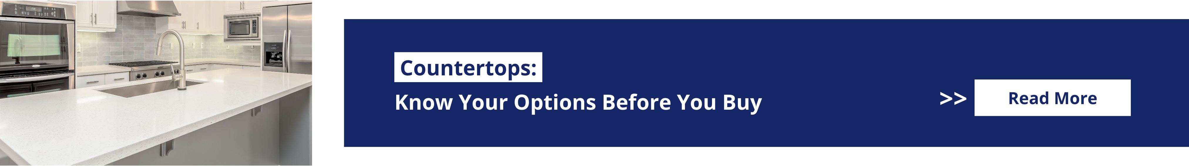 Know your countertop options before you buy. Read more.