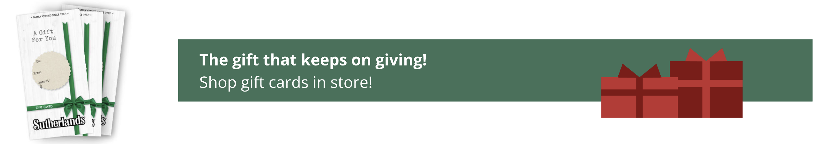 Shop gift cards in stores.