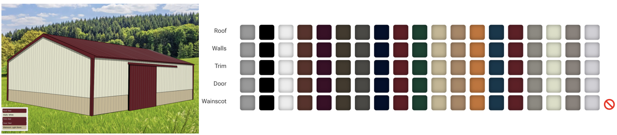 Pole barn color designer.