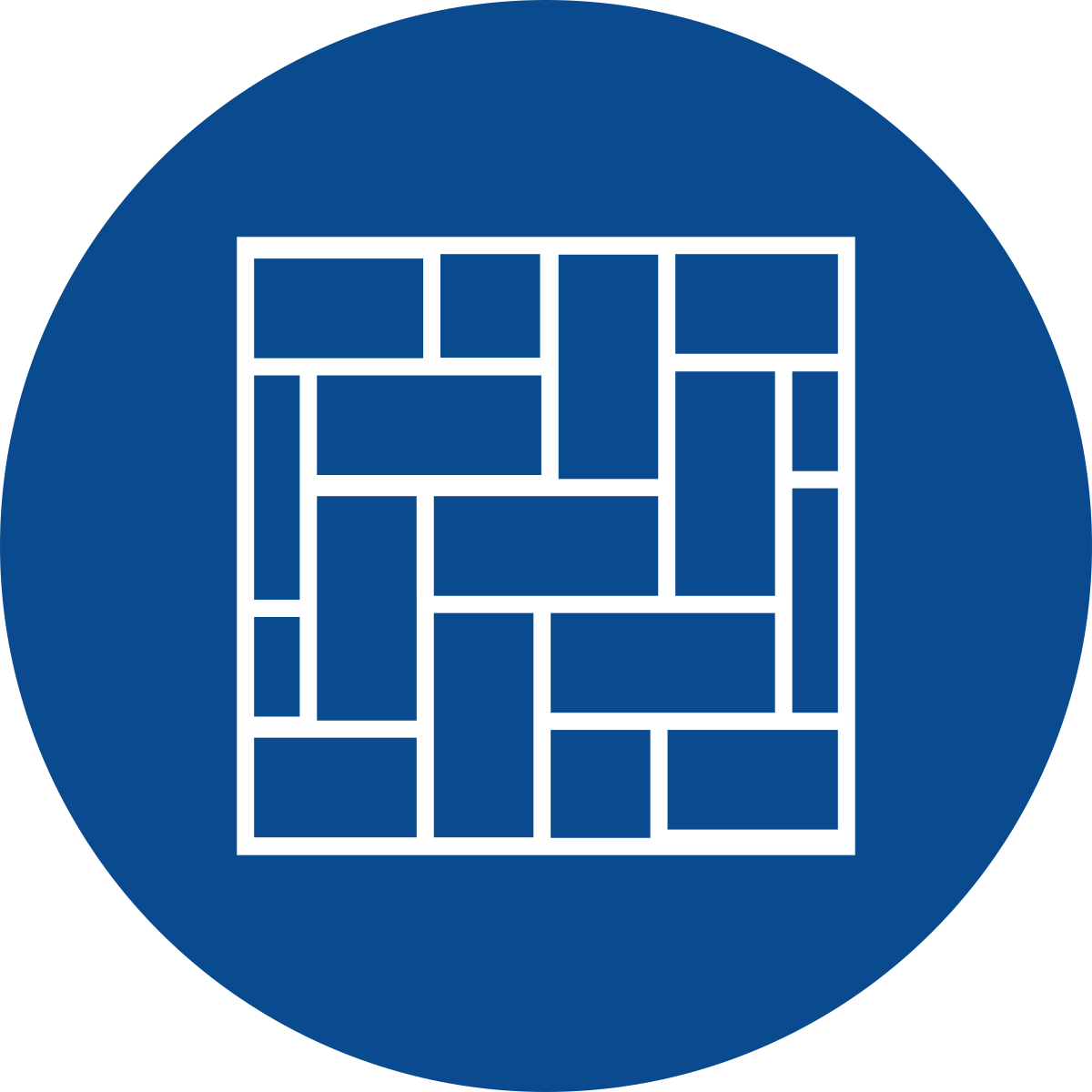 Color swatch icon on blue background