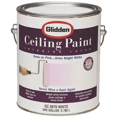 Ppg Glidden Gc3070 1 Gallon White E Z Ceiling Paint At Sutherlands