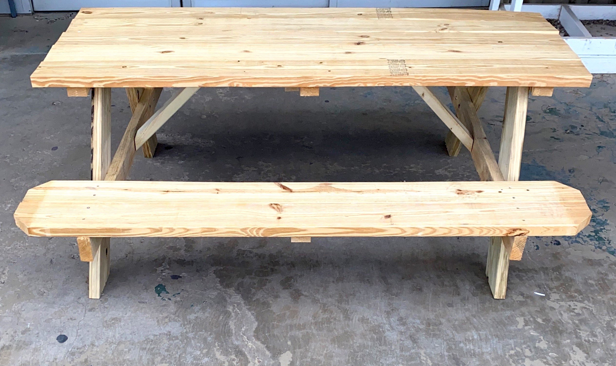 Sutherlands 6 ft 6Foot Treated All Wood Picnic Table at Sutherlands