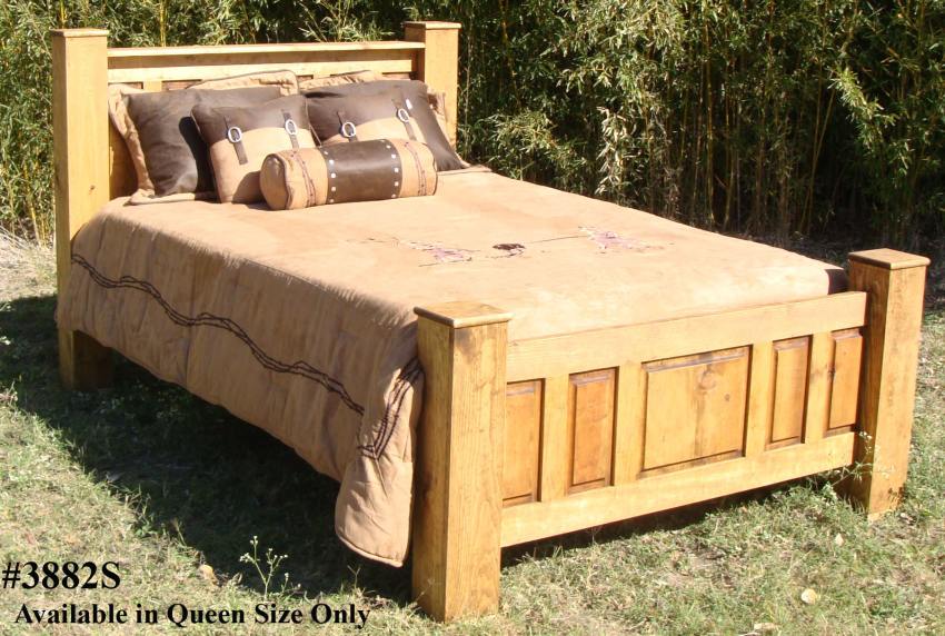 Queen Size Big Post Bed Set